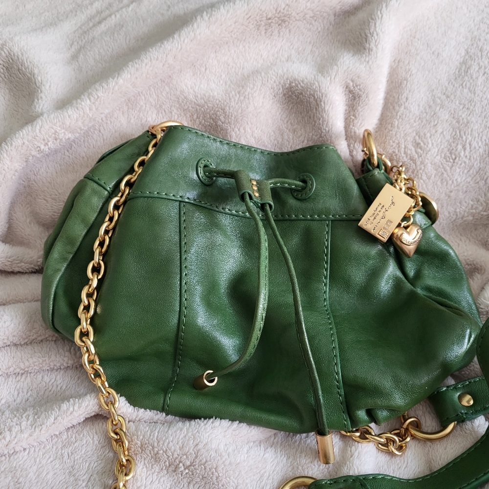 Vintage Juicy Couture Green Leather Crossbody
